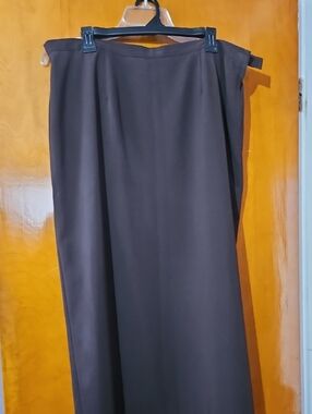 Women's Maxi Straight Skirt in Dark Brown